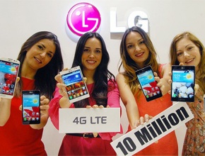 LG отбеляза продажбата на 10 милиона телефона с LTE