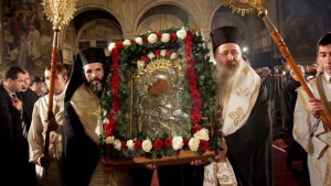 Литийно шествие с иконата "Пресвета Богородица - Достойно есть" в София
