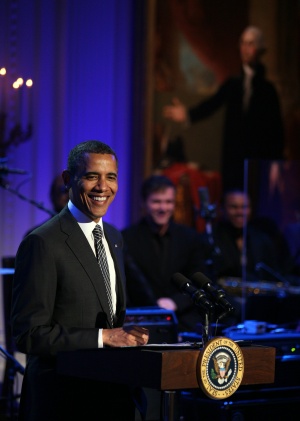 Джъстин Тимбърлейк пее на Обама