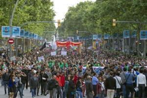Масови протести срещу безработицата в Испания