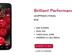 Android 4.3 се появи в описанието на LG Optimus L7 II Dual