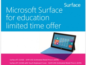 Microsoft ще продава Surface RT за 199 долара