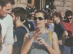 Юлияна Плевнелиева участва в протестите