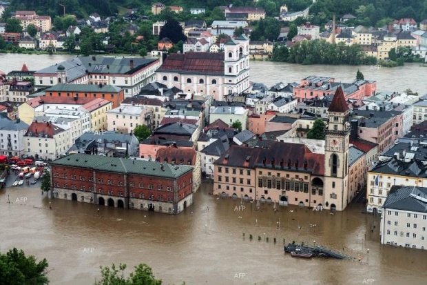 В Германия е създаден кризисен щаб за наводненията