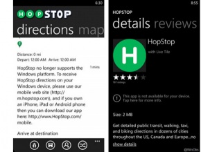 Приложението на HopStop за Windows Phone вече не работи