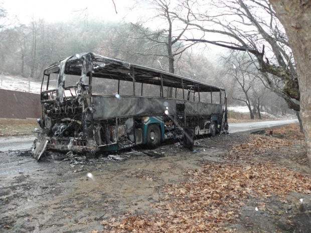 Български рейс изгоря във Франция