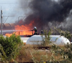 Запалила се е и цистерна с газьол край село Езерово
