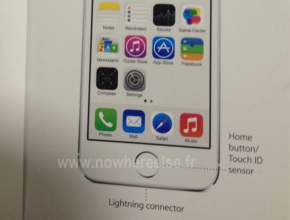 Ново изображение на iPhone 5S показва основен бутон със сензор за отпечатъци