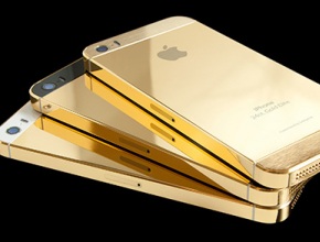 Компания пусна iPhone 5s с истински златен корпус