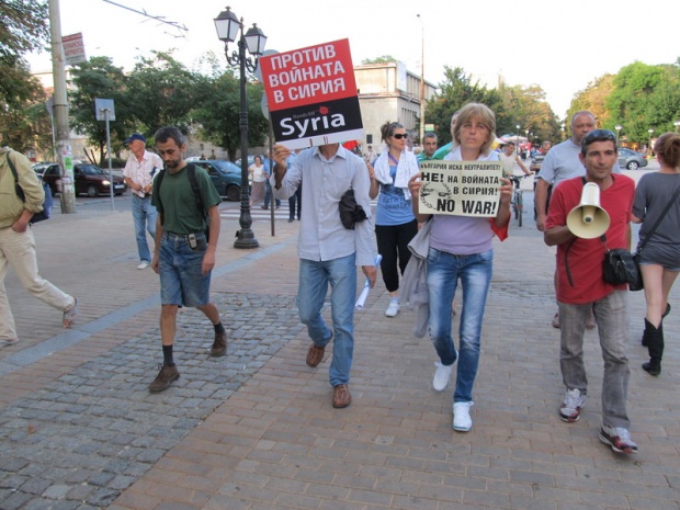 Протест срещу войната в Сирия се проведе в Русе