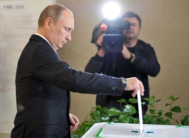 Путин гласува на изборите за кмет на Москва