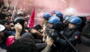 16 ранени, 100 арестувани, при безредици в Рим