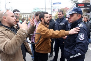 Сблъсъци между полиция и студенти на протеста