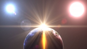 Три слънца в небето над Китай