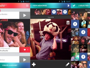 Приложението Mixhibit прави видео от твоите спомени в Instagram, Facebook и Twitter