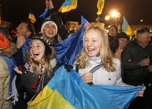 Пет хиляди студенти се включиха в митинга за украинска евроинтеграция в Киев