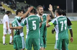 Лудогорец ликува след исторически успех