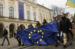 Десет хиляди на площад в Лвов за украинската евроинтеграция