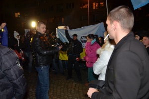 Протест пред посолството на Украйна в София