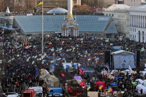 Над 500 протестиращи са се събрали на пл. "Независимост" в Киев