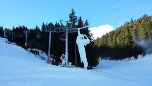 Снимка на замръзнал лифт в Банско хит в мрежата