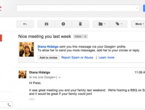 Google интегрира Gmail и Google+