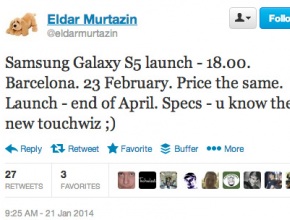 Елдар Муртазин: Представянето на Samsung Galaxy S5 ще е на мобилния конгрес
