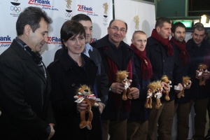 Първата група български олимпийци замина за Сочи