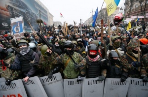 70 000 обещаха в центъра на Киев да продължат протестите