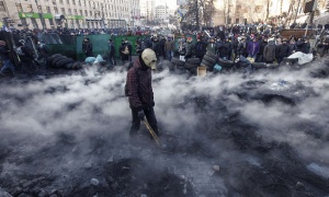 „Беркут“ щурмуваха Евромайдана в Киев