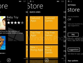 Снимки показват промените в магазина за приложения на Windows Phone