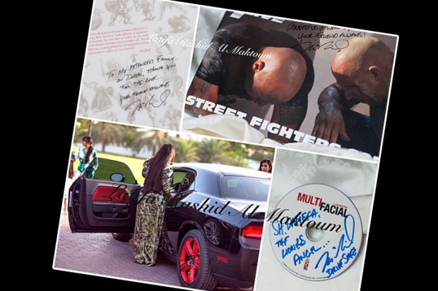 Вин Дизел подари кола на дубайска принцеса