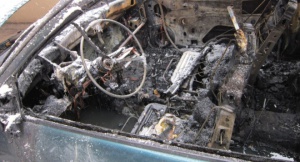 Взрив на газова уредба изпепели две коли