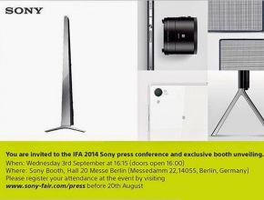 Поканата на пресконференцията на Sony на IFA подсказва за нов смартфон