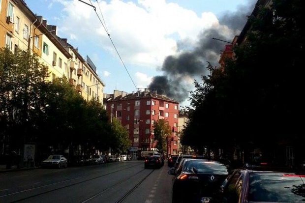 Пожар горя на Петте кьошета в столицата