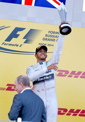Хамилтън спечели първото Гран при на Русия