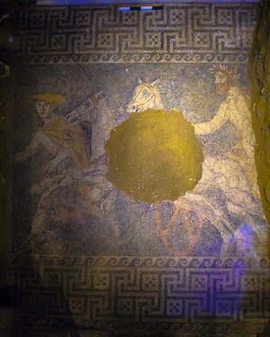Откриха подова мозайка от 4 в. пр. Хр. до Амфиполис