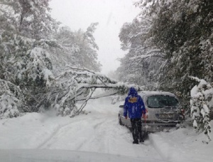 Метър сняг в Габрово, търсят помощ от държавата