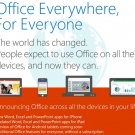 Microsoft пусна Office безплатно за iPad, iPhone и Android