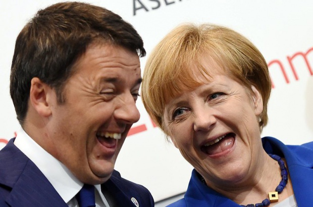Меркел вече има собствен знак за усмивка