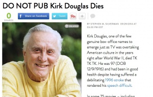 Кърк Дъглас е жив!