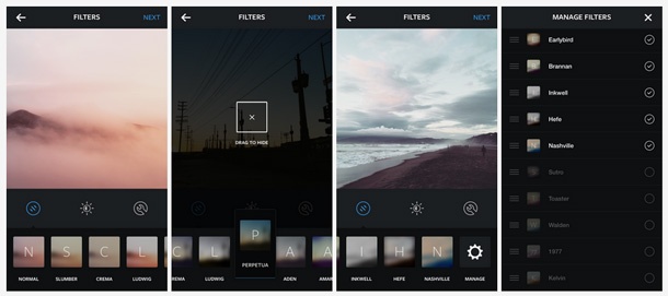 Instagram получи 5 нови филтри