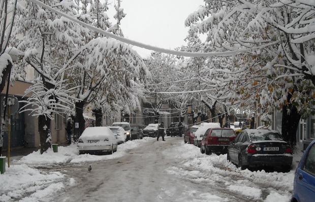 Северозападна България е покрита със сняг