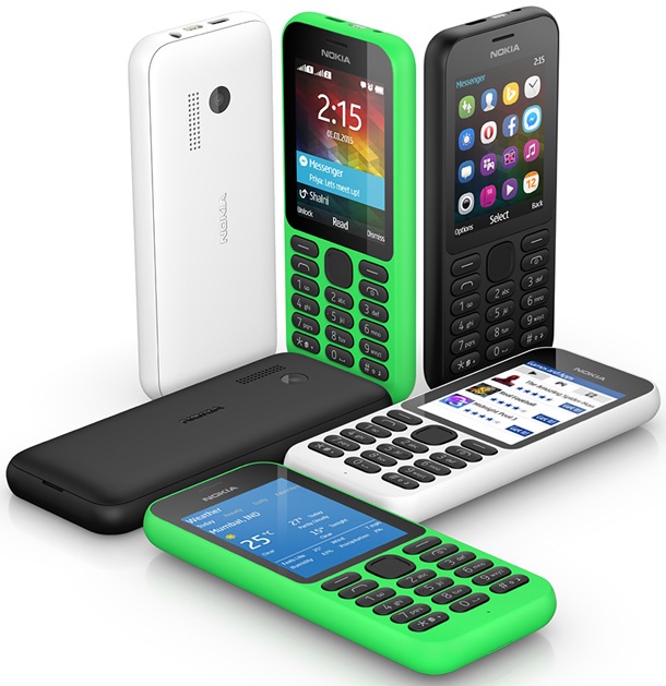 Nokia 215 струва едва 29 долара, но има връзка с интернет