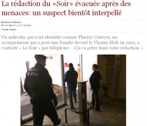 Човекът, заплашил белгийския "Соар", бил от левицата