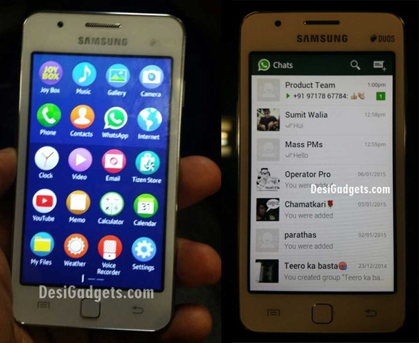 Samsung Z1 ще идва с предварително инсталирана версия на WhatsApp