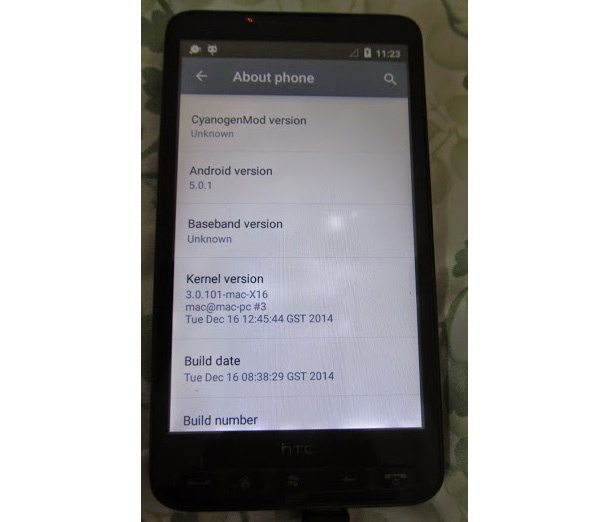Дори HTC HD2 получи Android 5.0