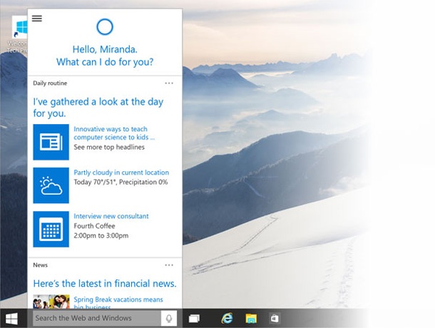 Вече можете да изтеглите новата тестова версия на Windows 10