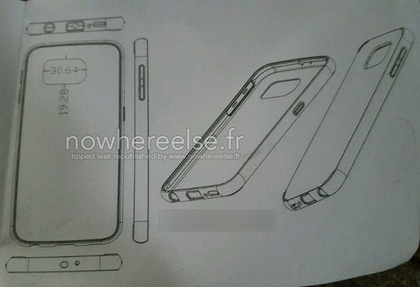 Схеми може би разкриват размерите на Samsung Galaxy S6