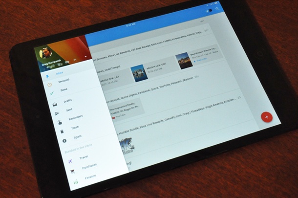 Приложението Inbox вече има версия и за iPad